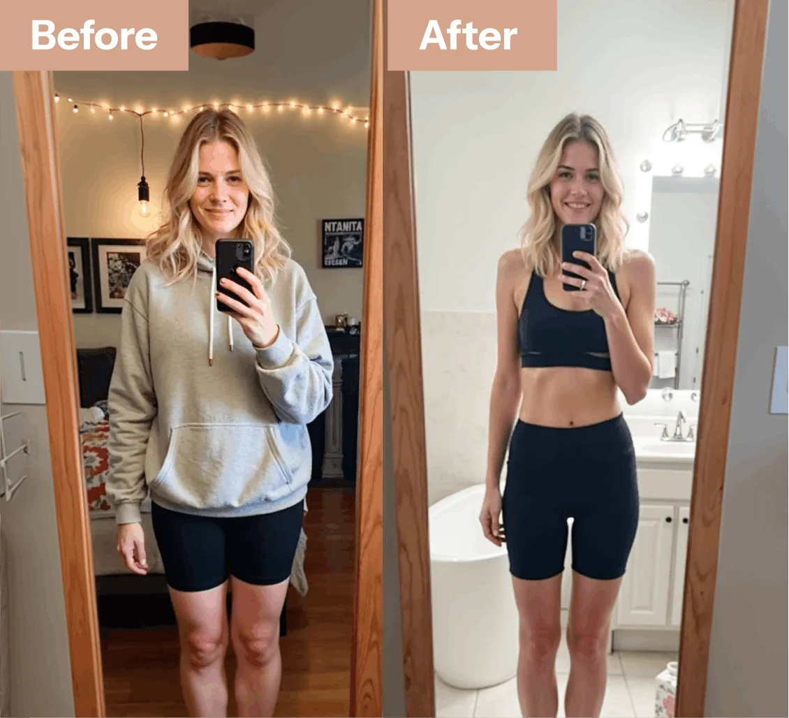 Customer before and after result