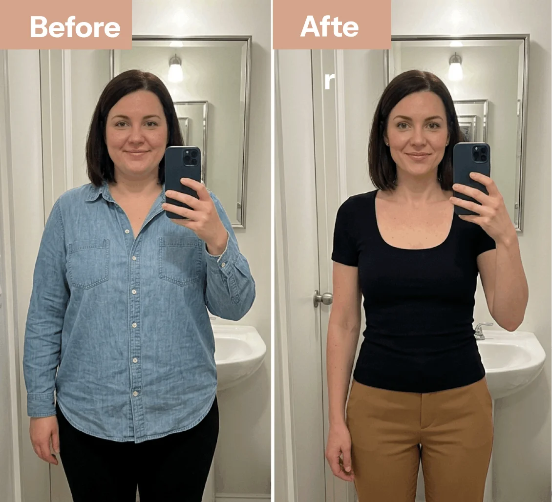 Customer before and after result